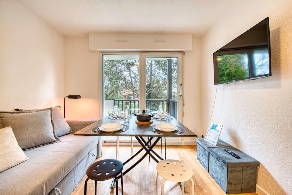 La Perle De Houlgate Elegance & Vue 4 Pers Apartment Luaran gambar